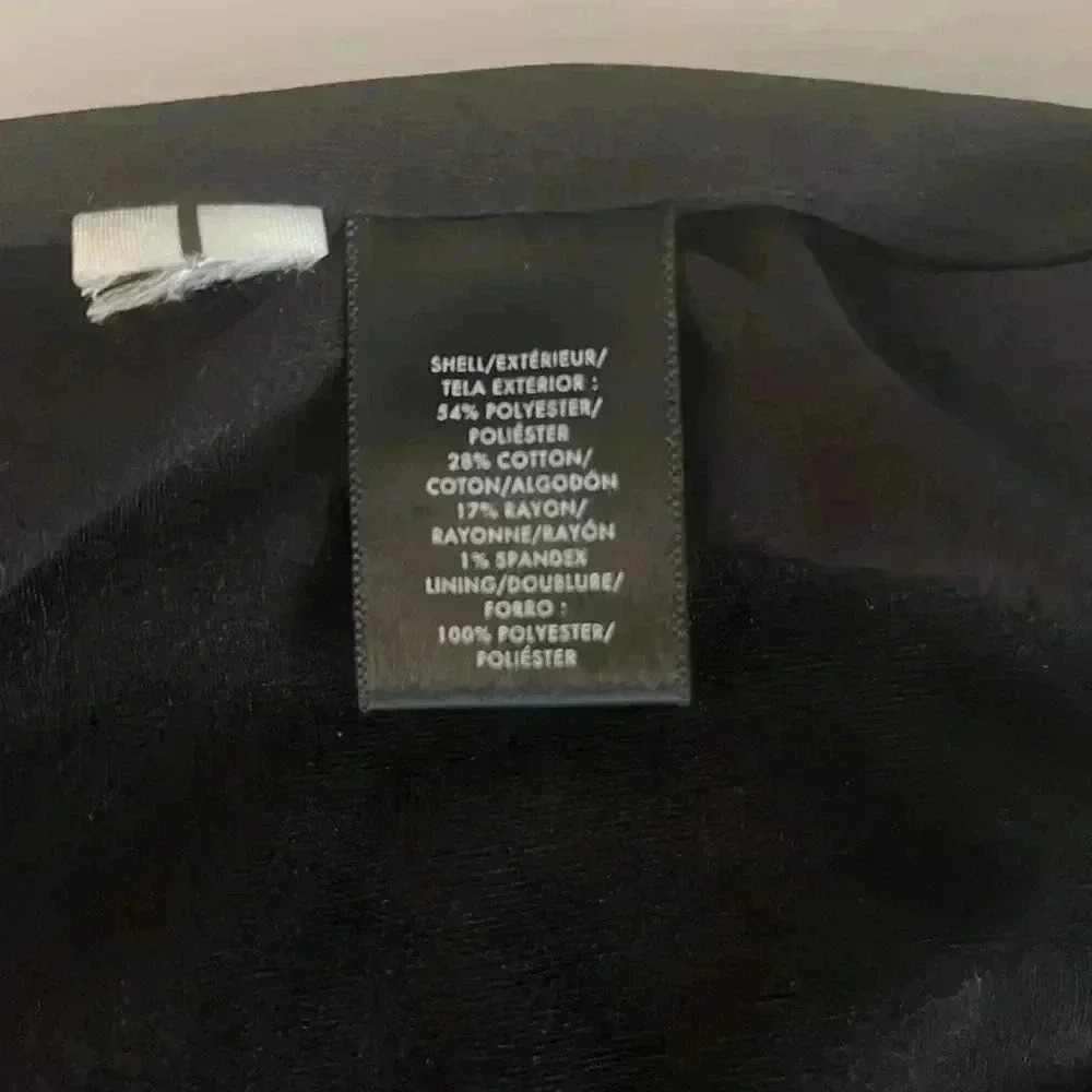 Ann Taylor Black and White Textured Pencil Skirt Size 10 - Picture 7 of 8